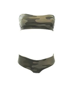 bikini fascia e slip cheeky militare